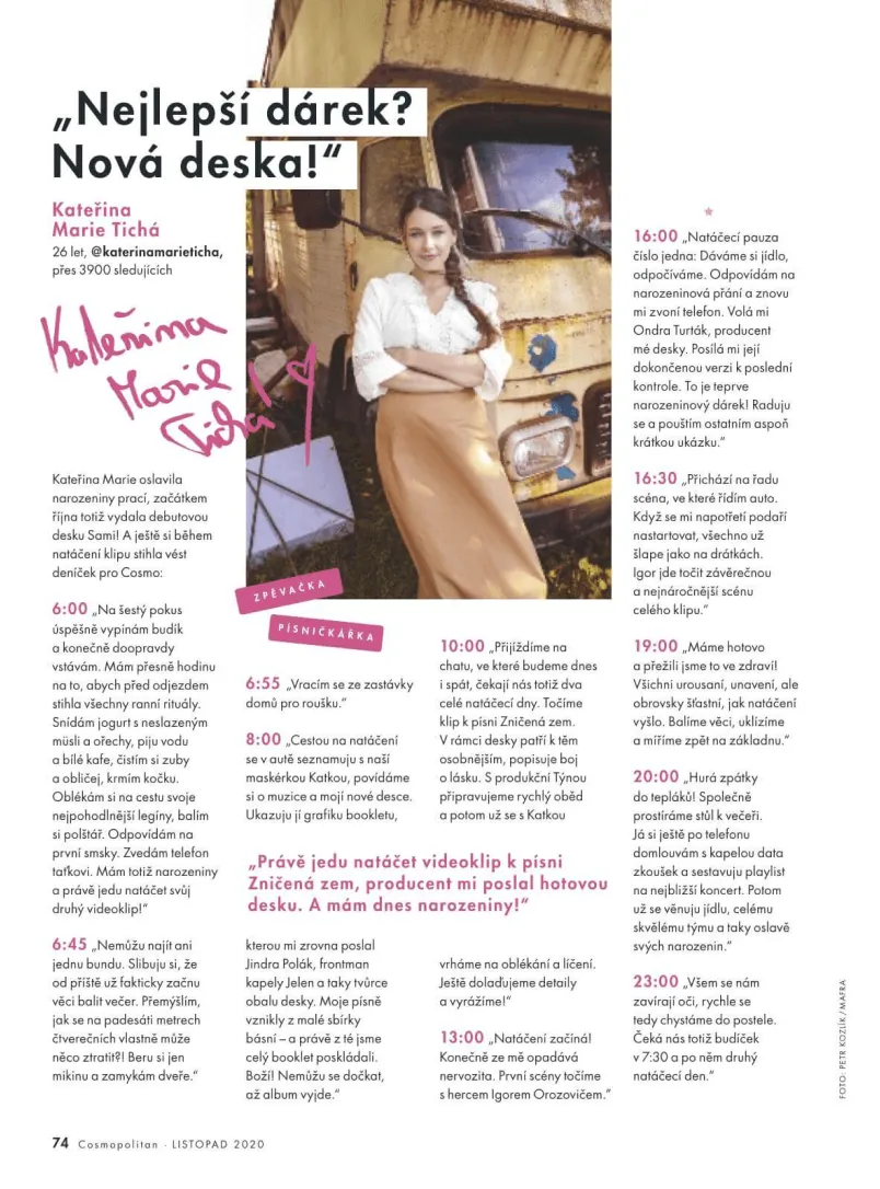 Kateřina Marie Tichá v médiích